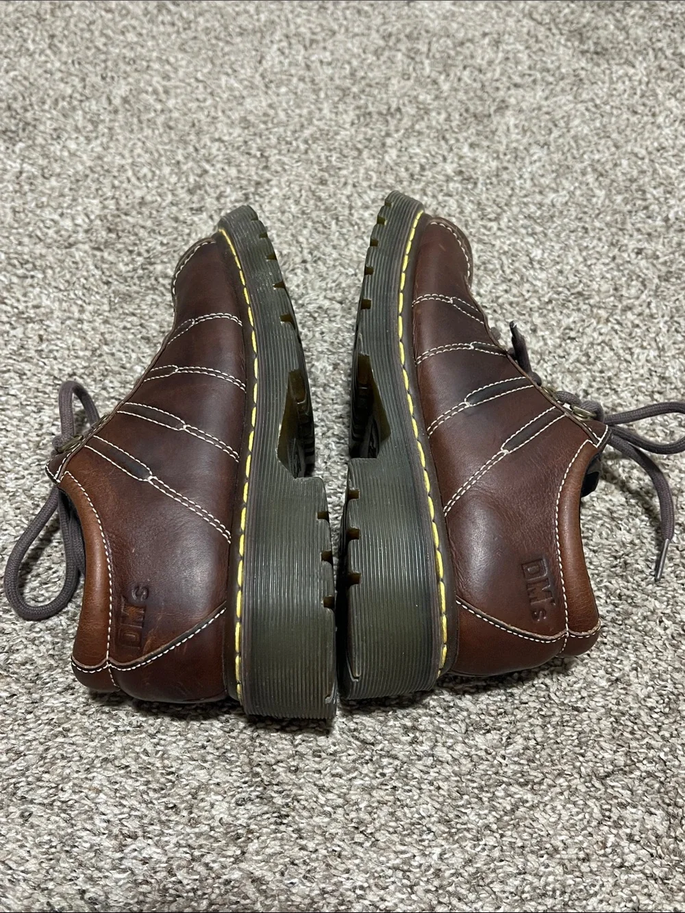 Y2K Dr Martens 9764 Brown Leather Chucky Oxfords - Picture 4 of 6